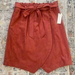 Anthropologie suede skirt! So gorgeous on, and a perfect color for fall.